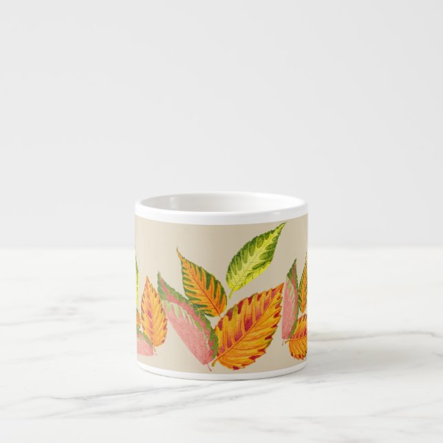 Arty Autumn sur une tasse d'expresso (Devant)