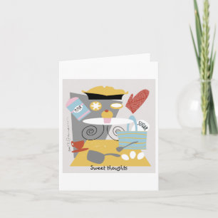 Arty cook/baker note Card