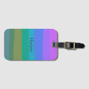Arty Pretty Cool Colourful Girls Luggage Tag