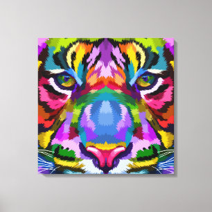 Arty Tiger Canvas Print