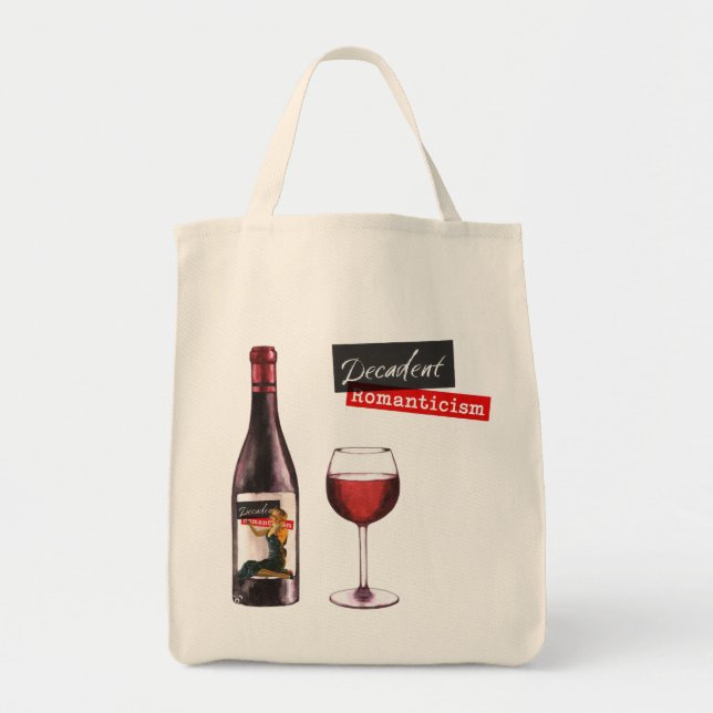 Arty Valentine Gift Collection- Decadent Noir  Tote Bag (Front)