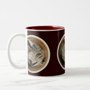 Arty Valentine Gift Collection- Decadent Noir  Two-Tone Coffee Mug
