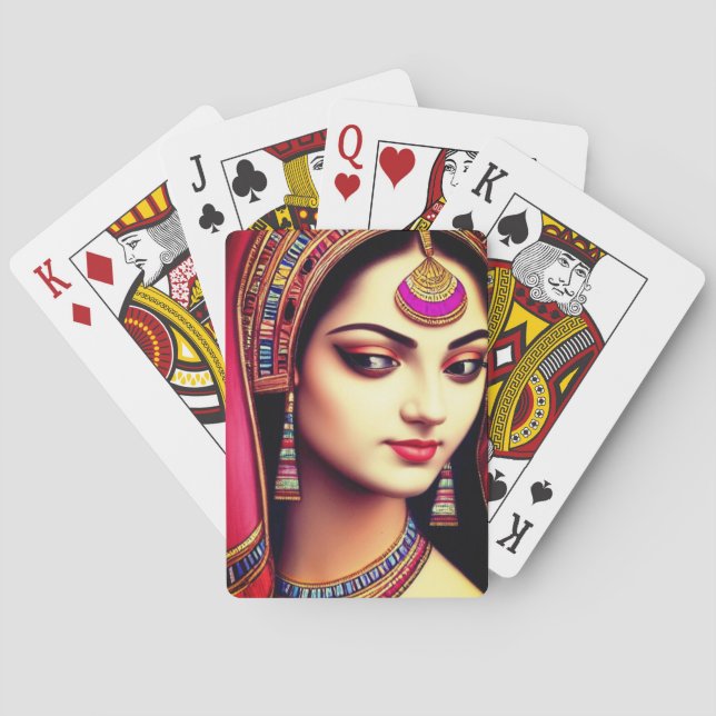 Arty Woman Playing Cards (Back)