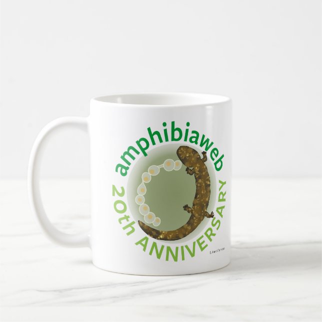 #ArtYourAmphibian2020 - E. Anne Chambers - hellben Coffee Mug (Left)
