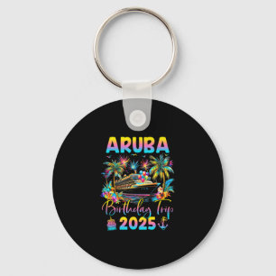 Aru Birthday Trip 2025 Cruise Birthday Party Vacat Keychain
