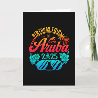 Aru Birthday Trip 2025 Cruise Vacation Birthday Pa Card
