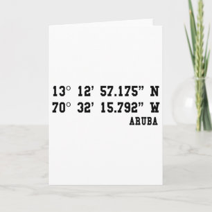 Aru Coordinates Design Summer Vacation Caribbean I Card