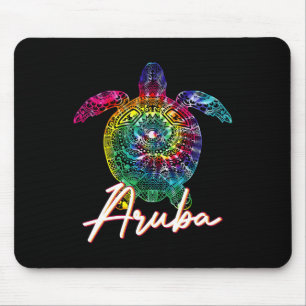 Aru Tie Dye Sea Turtle Matching Family Vacation Mouse Pad