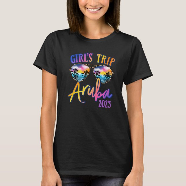 Aruba 2023 Girls Trip Sunglasses Summer Girlfriend T-Shirt (Front)