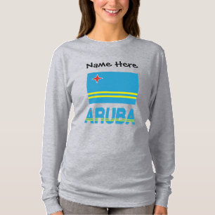 Aruba and Aruban Flag Personalized T-Shirt