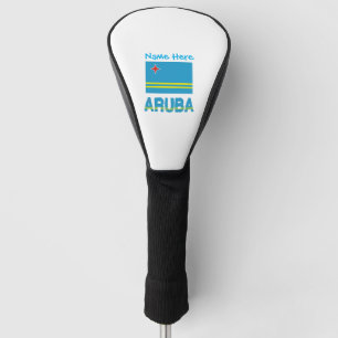 Aruba Aruban Flag Blue Personalization  Golf Head Cover