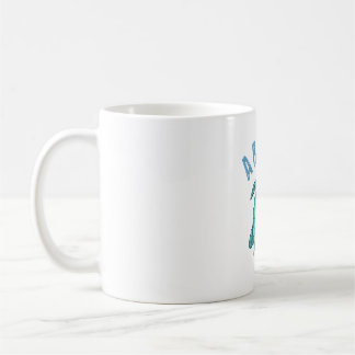 Aruba Beach Sea Turtle Illustration Coffee Mug