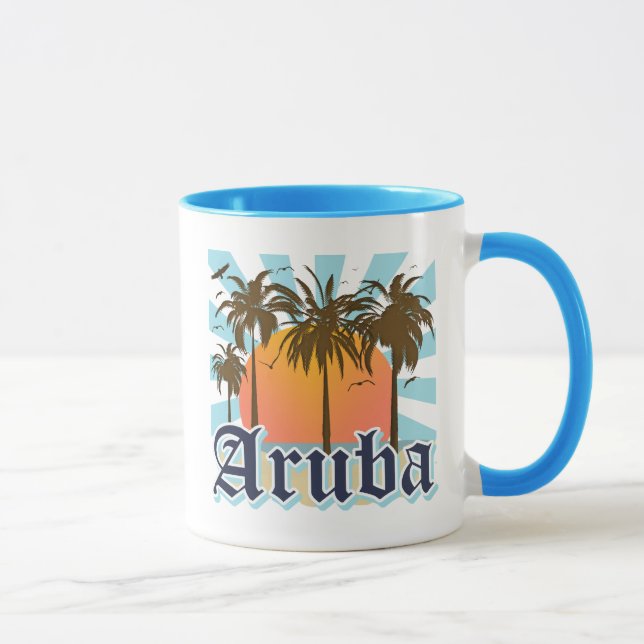 Aruba Beaches Sunset Mug (Right)