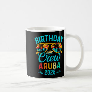 Aruba birthday crew vacation 2026 family matching  coffee mug