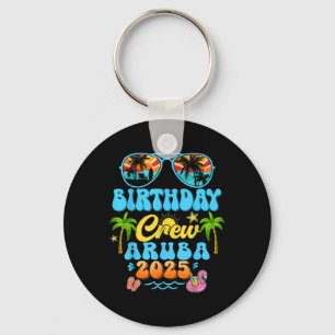 Aruba Birthday Crew Vacation Cruise 2025 Summer Gr Keychain