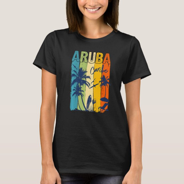 Aruba Caribe Family Vacation Matching Group Premiu T-Shirt (Front)