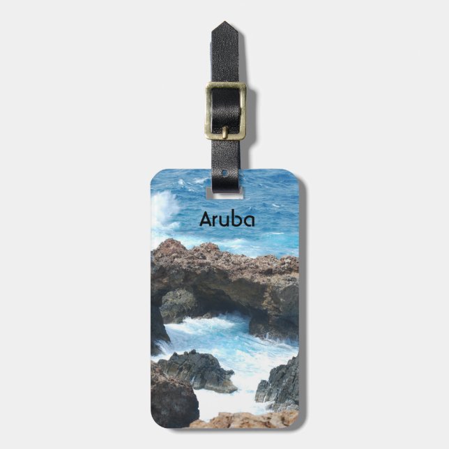 Aruba Coast Luggage Tag (Front Vertical)