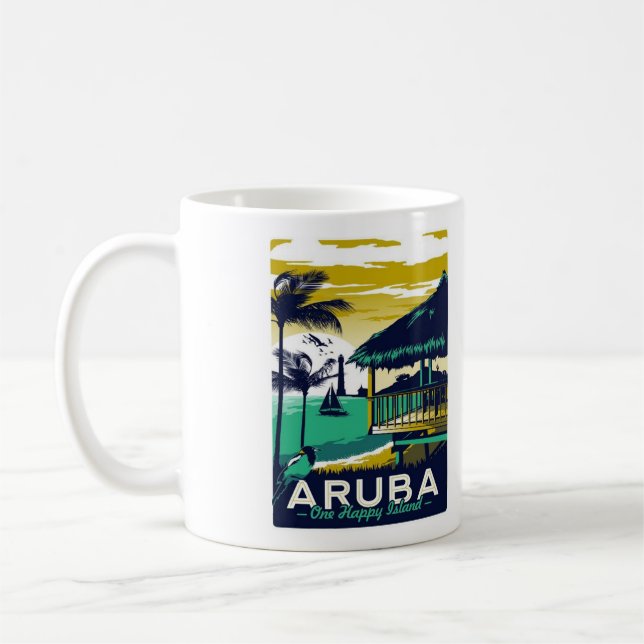 Aruba Coffee Mug - Size 11oz (Left)