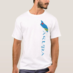 Aruba Country Map Flag T-Shirt