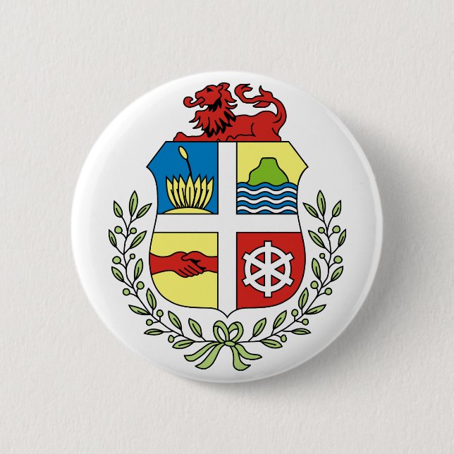 aruba emblem 2 inch round button (Front)