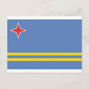 Aruba Flag AW Postcard
