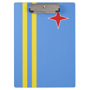 Aruba flag clipboard