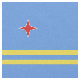 Aruba flag fabric