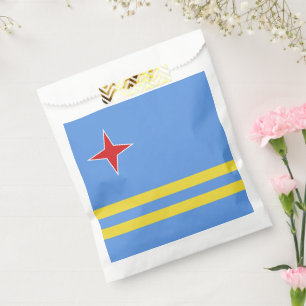 Aruba flag favour bag