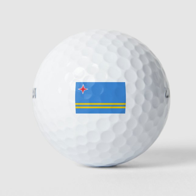 Aruba Flag Golf Balls (Front)