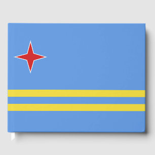 Aruba flag guest book