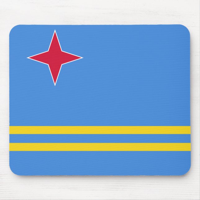 Aruba Flag Mouse Pad (Front)