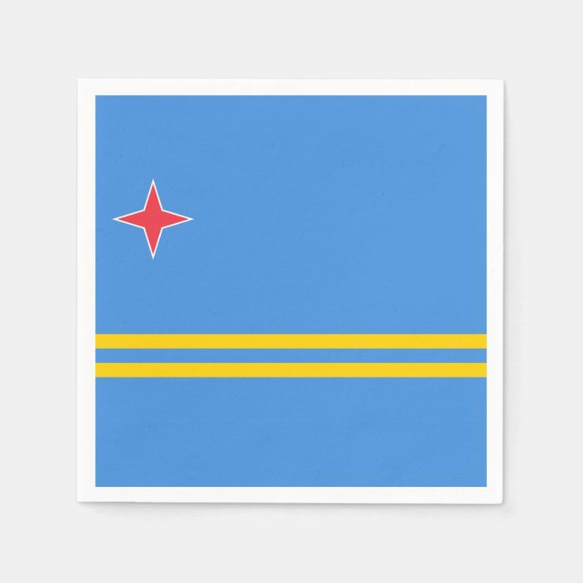 Aruba flag Paper Napkin (Front)