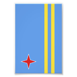 Aruba flag photo print