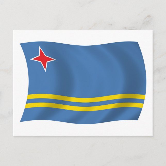 Aruba Flag Postcard (Front)