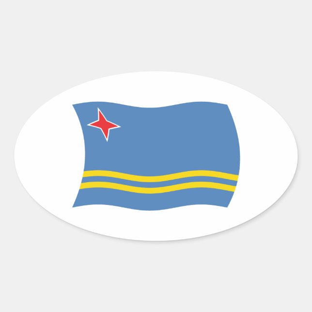 Aruba Flag Sticker (Front)