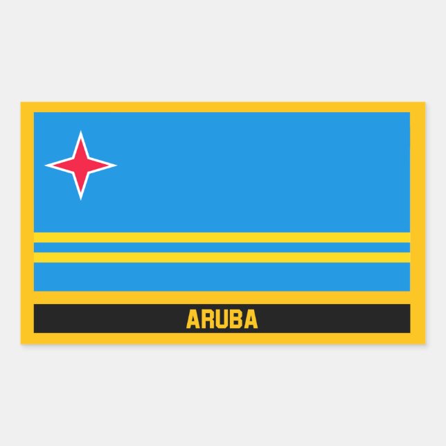 Aruba Flag Sticker (Front)
