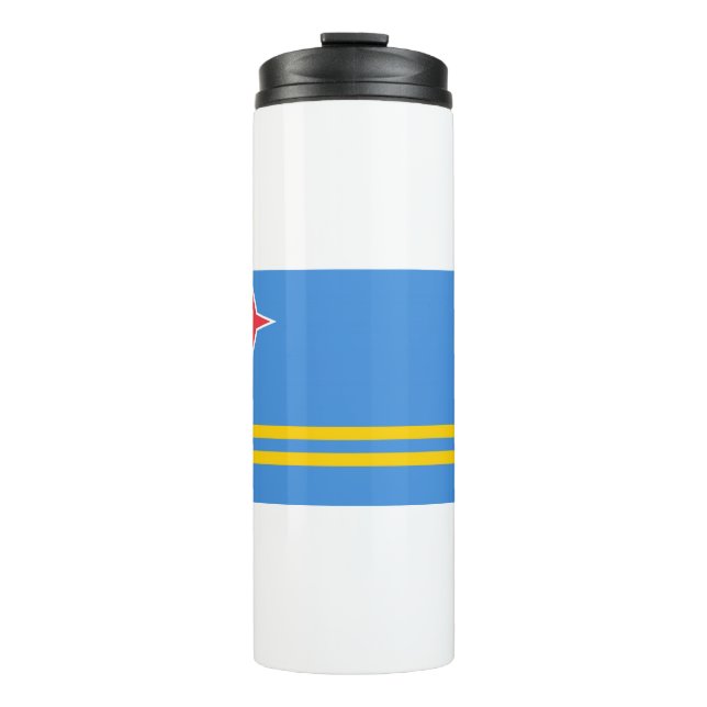 Aruba Flag Thermal Tumbler (Front)