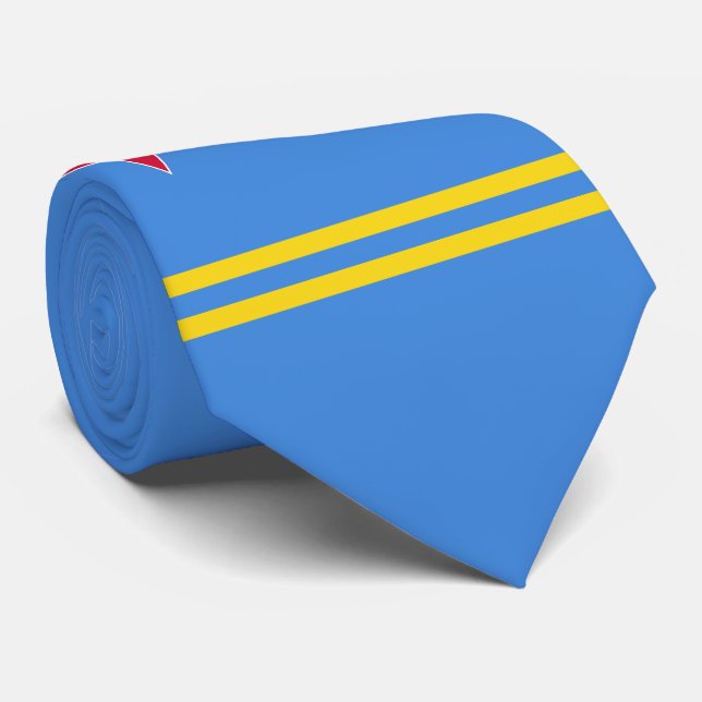 Aruba Flag Tie (Rolled)