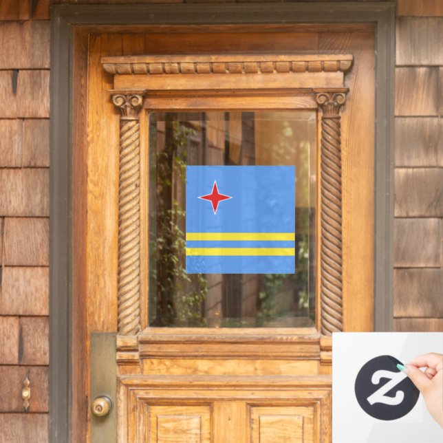 Aruba flag window cling (Home Door)