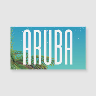 Aruba Hammock beach travel poster