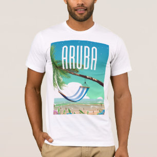 Aruba Hammock beach travel poster T-Shirt