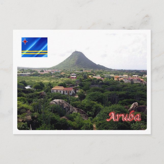 Aruba - Hooiberg Piedra Plat - Postcard (Front)