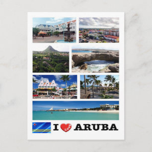 Aruba - I Love  - Postcard