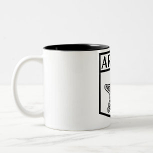 Aruba Island Design - Black 11 oz Two-Tone Mug