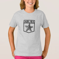 Aruba Island Design - Girls' American Apparel Fine