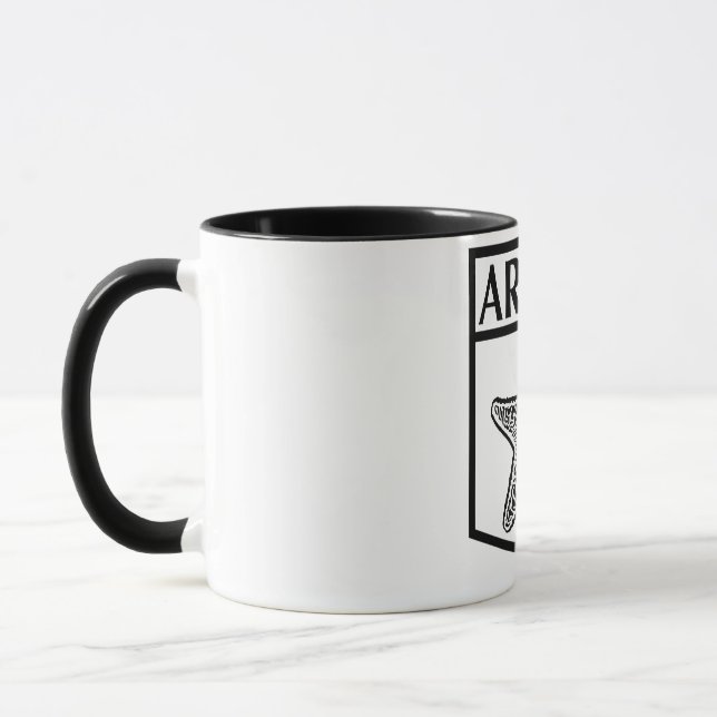 Aruba Island Design - Noir 11 oz Combo Mug (Gauche)