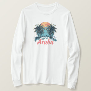 Aruba Island Design (Version 2) - Basic Long Sleev T-Shirt