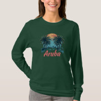 Aruba Island Design (Version 2) - Basic Long Sleev
