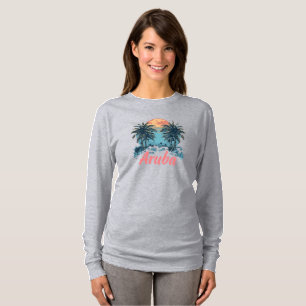 Aruba Island Design (Version 2) - Basic Long Sleev T-Shirt