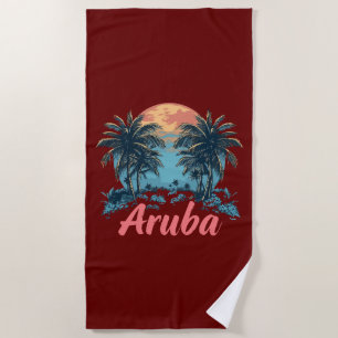 Aruba Island Design (Version 2) - Beach Towel